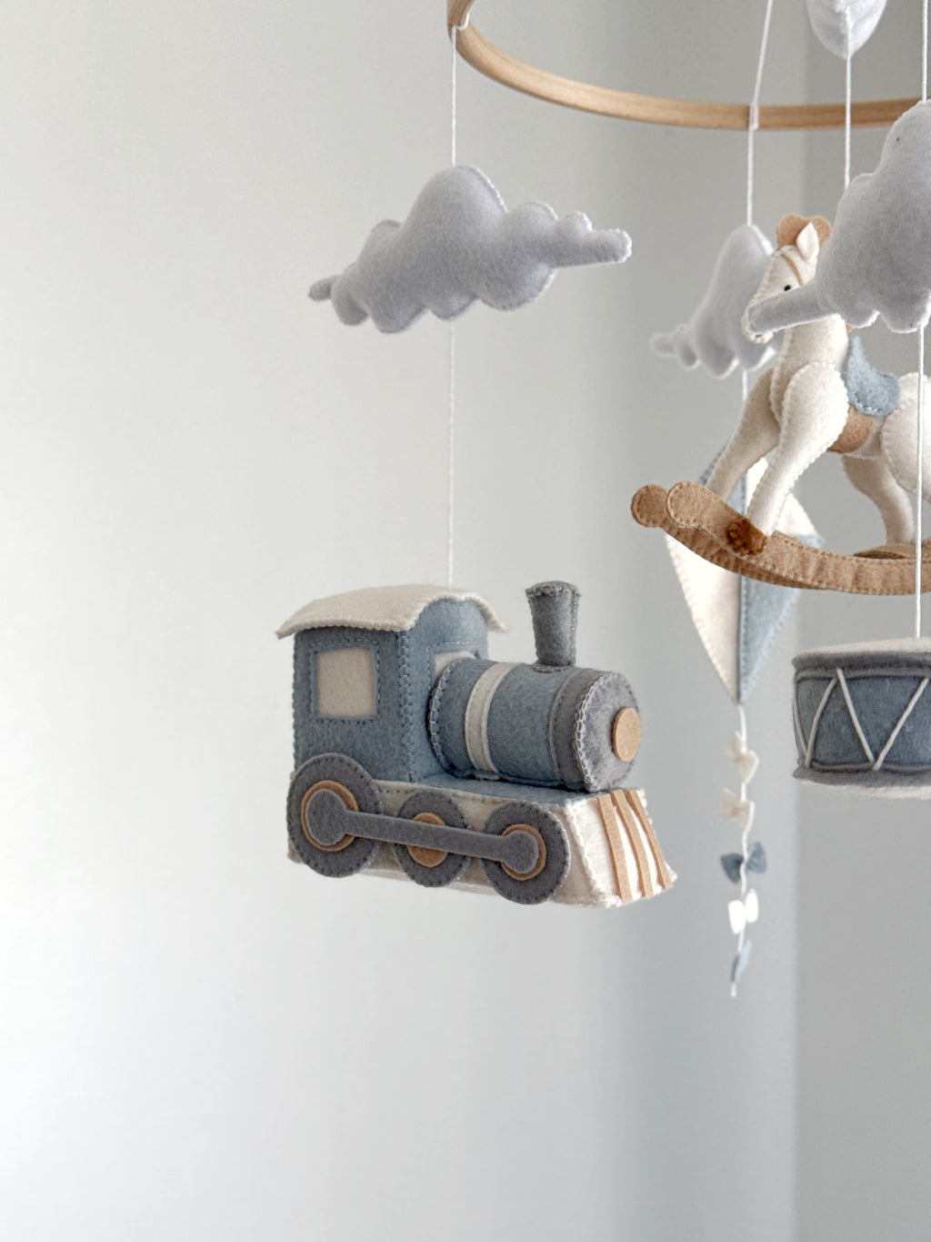 Rocking horse baby mobile