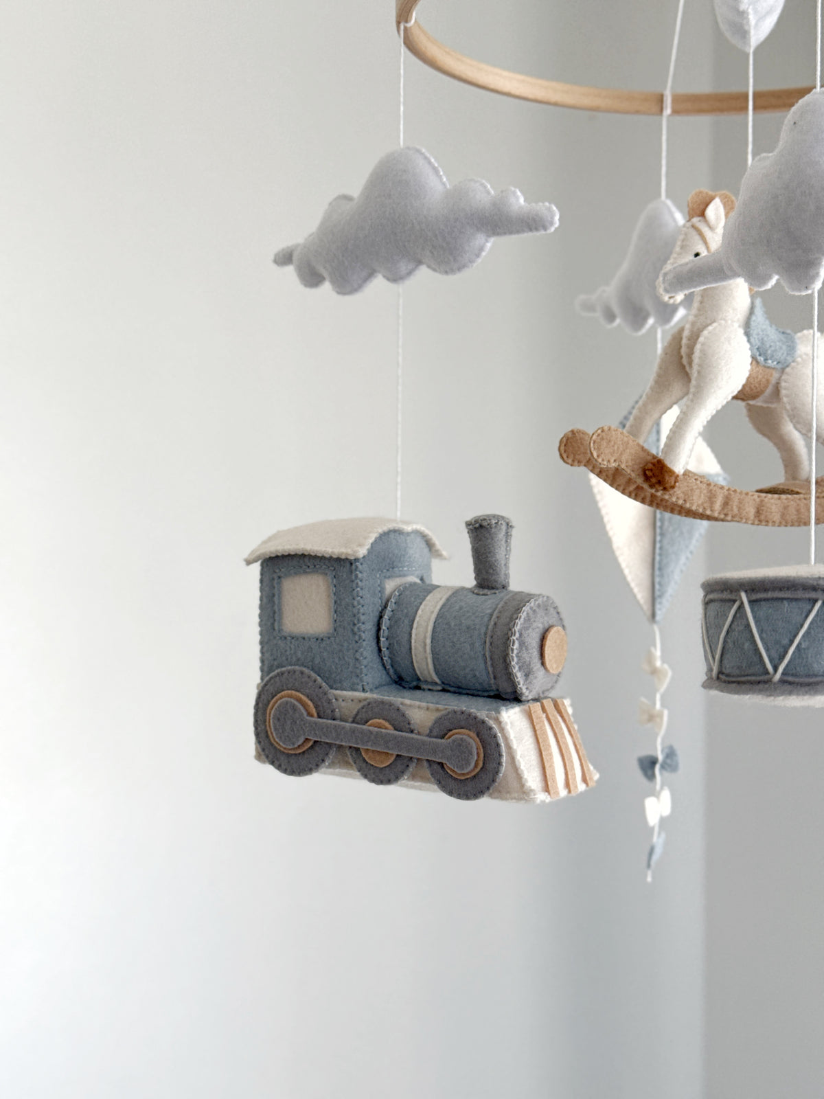 Rocking horse baby mobile