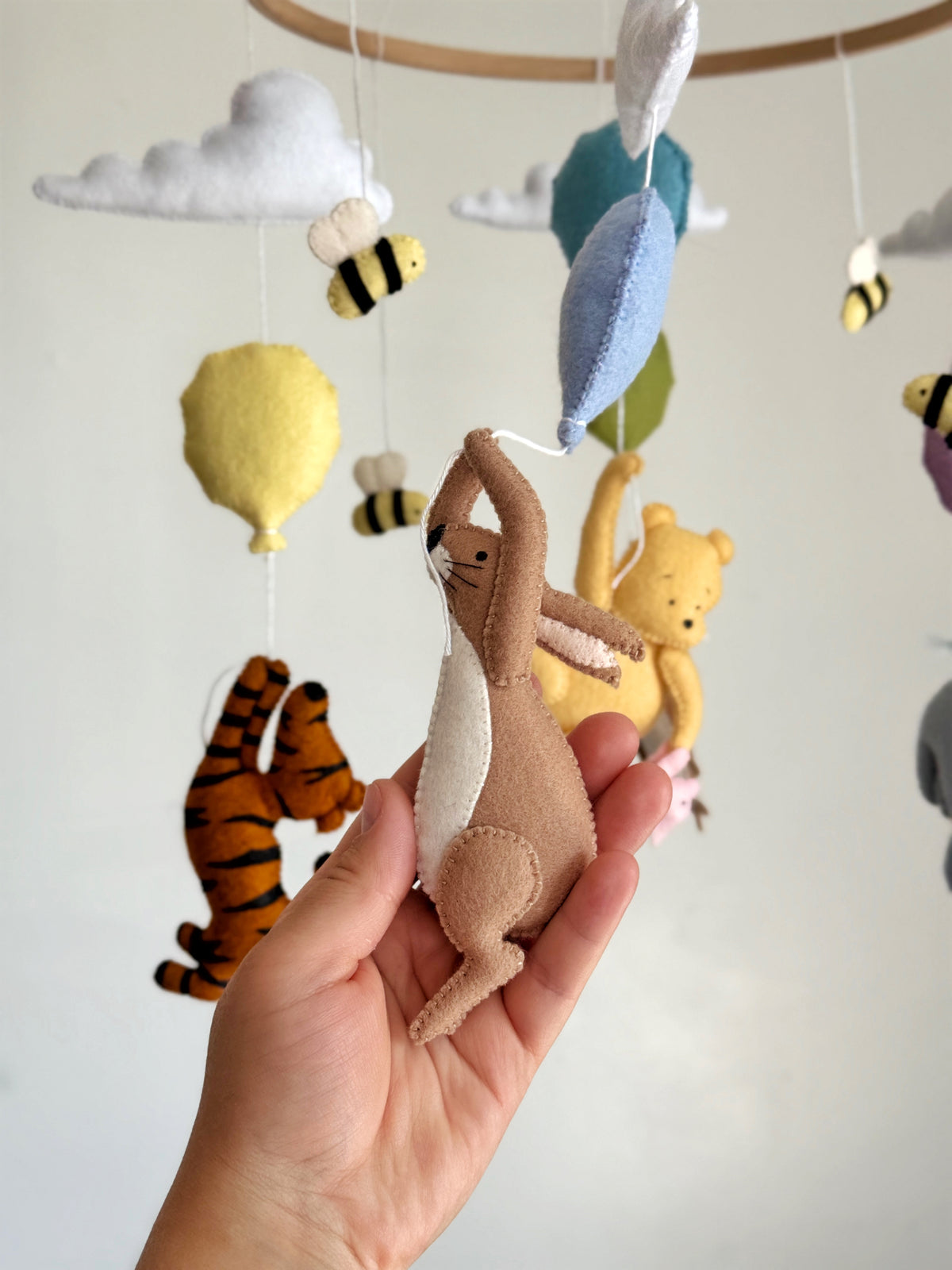 Pooh & Friends Baby Mobile with Bees & Clouds