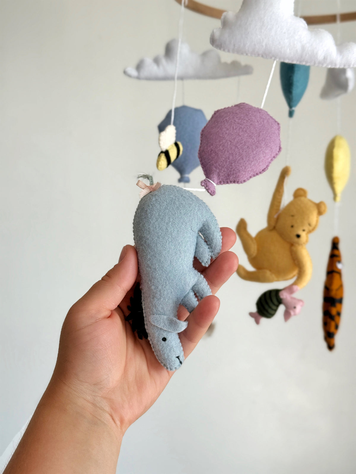 Pooh & Friends Baby Mobile with Bees & Clouds