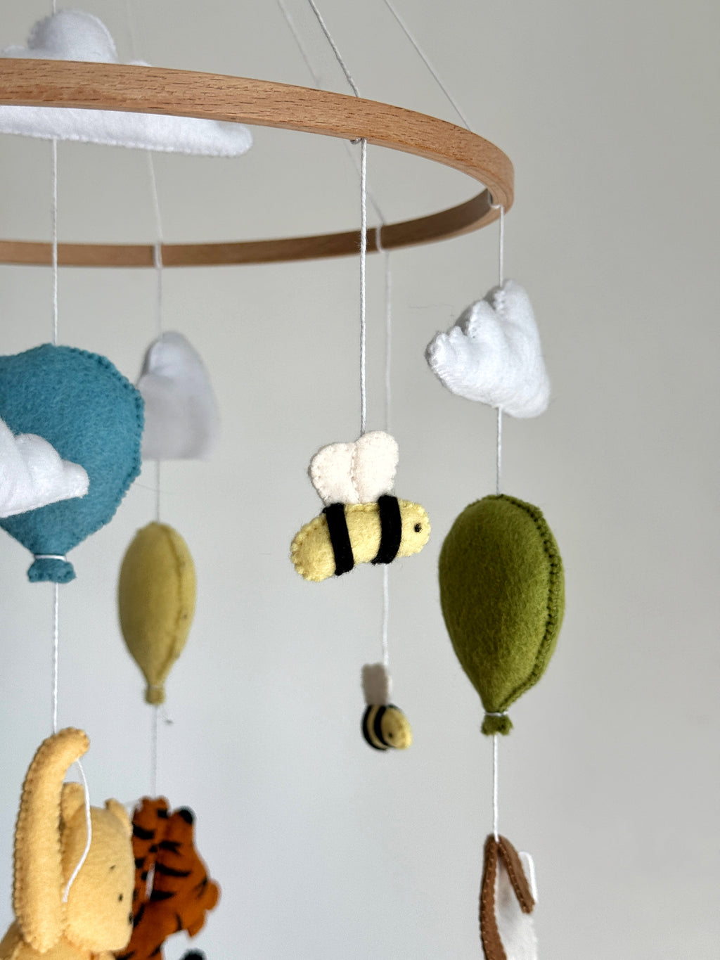 Pooh & Friends Baby Mobile with Bees & Clouds
