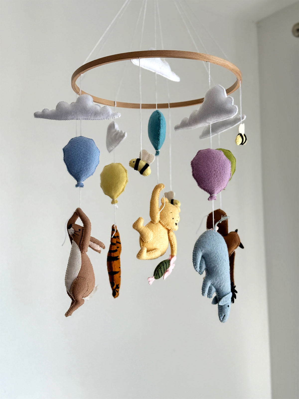 Pooh & Friends Baby Mobile with Bees & Clouds