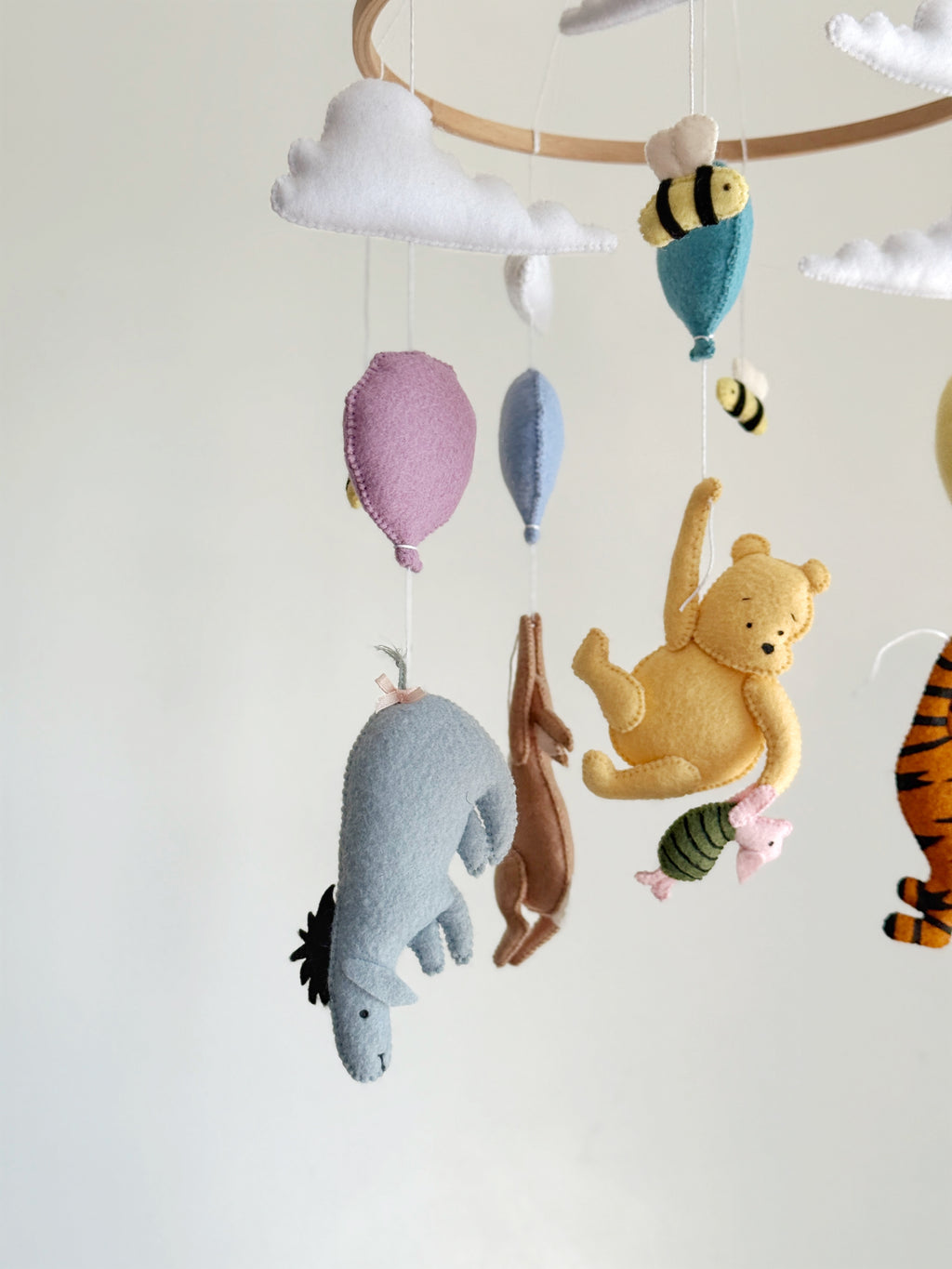 Pooh & Friends Baby Mobile with Bees & Clouds