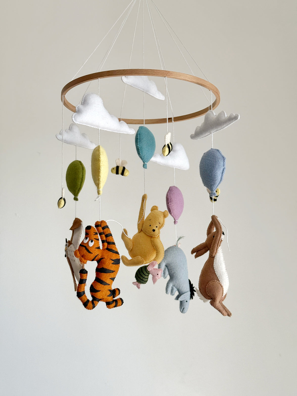 Pooh & Friends Baby Mobile with Bees & Clouds
