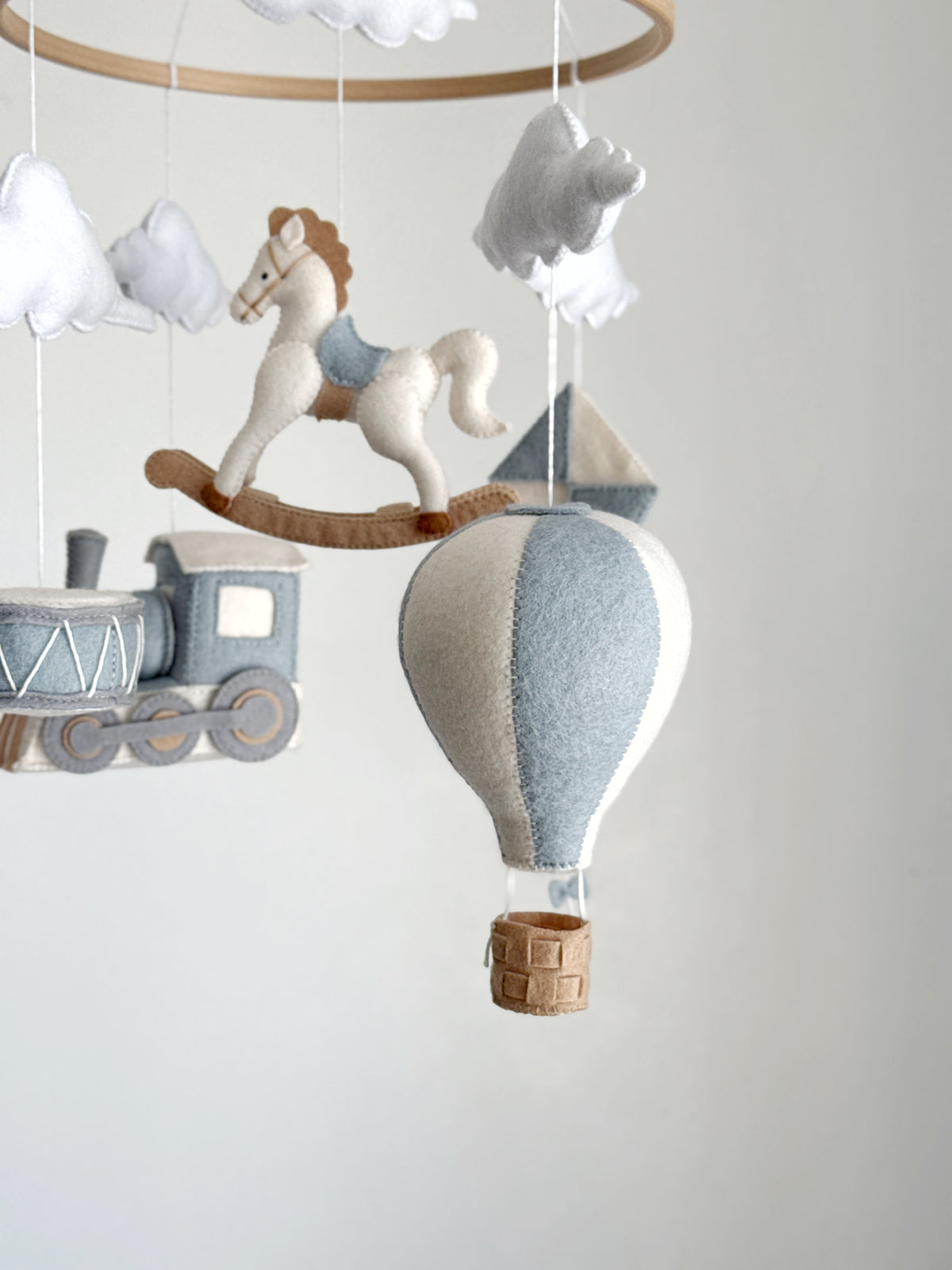 Rocking horse baby mobile