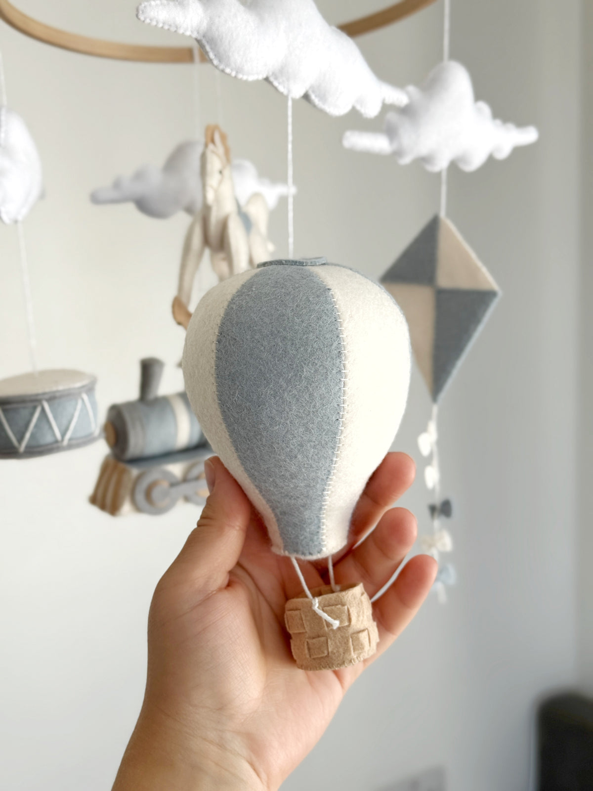 Rocking horse baby mobile