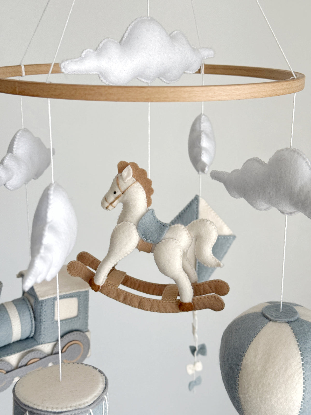 Rocking horse baby mobile