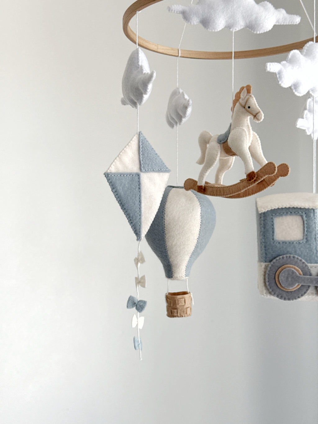 Rocking horse baby mobile