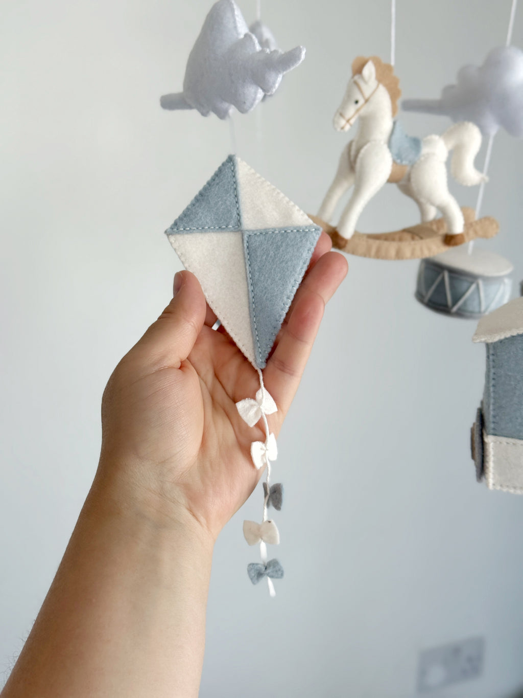 Rocking horse baby mobile