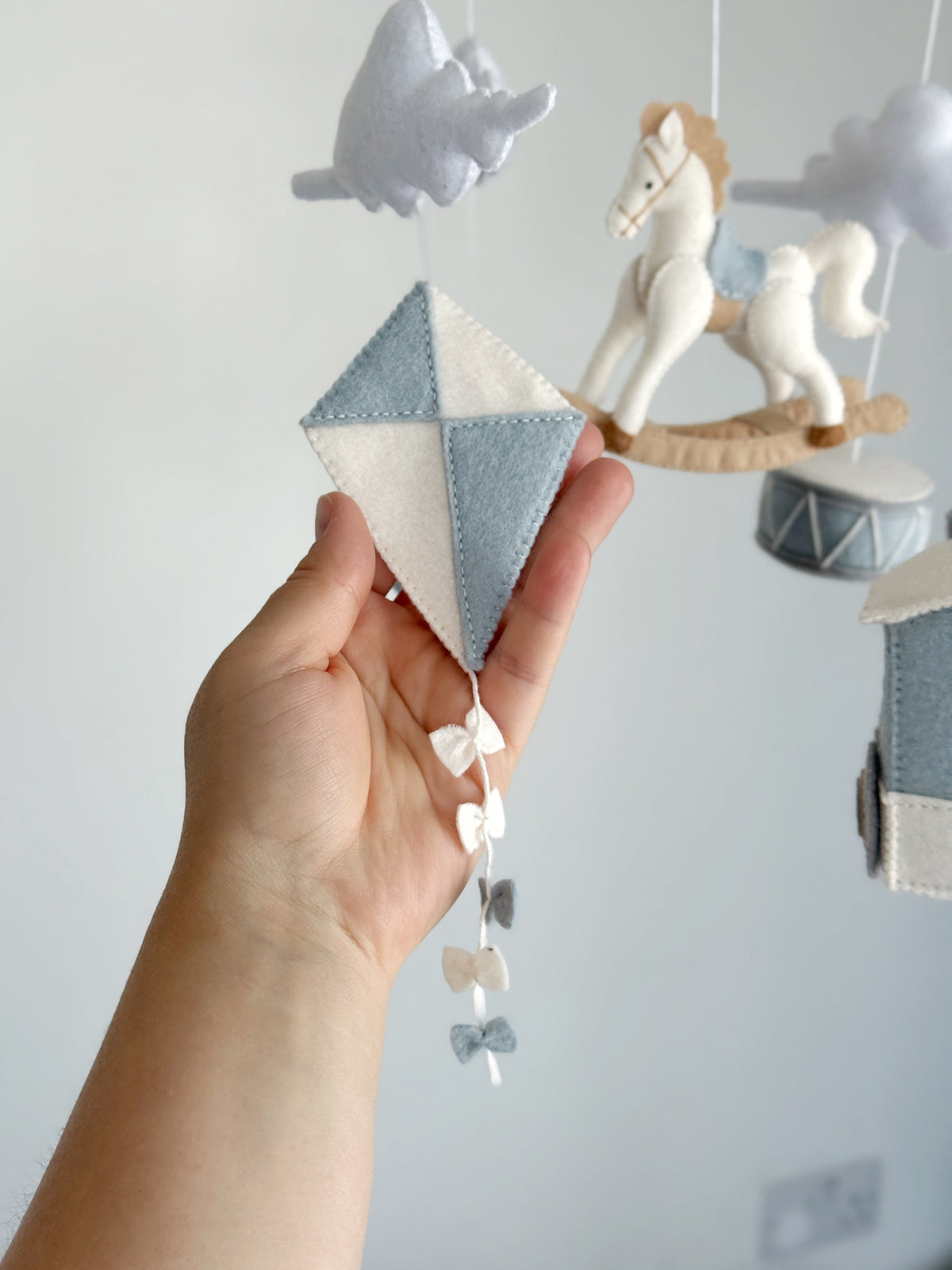 Rocking horse baby mobile